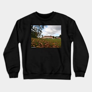 Autumn leaves in front of South Hill Park Arts centre Crewneck Sweatshirt